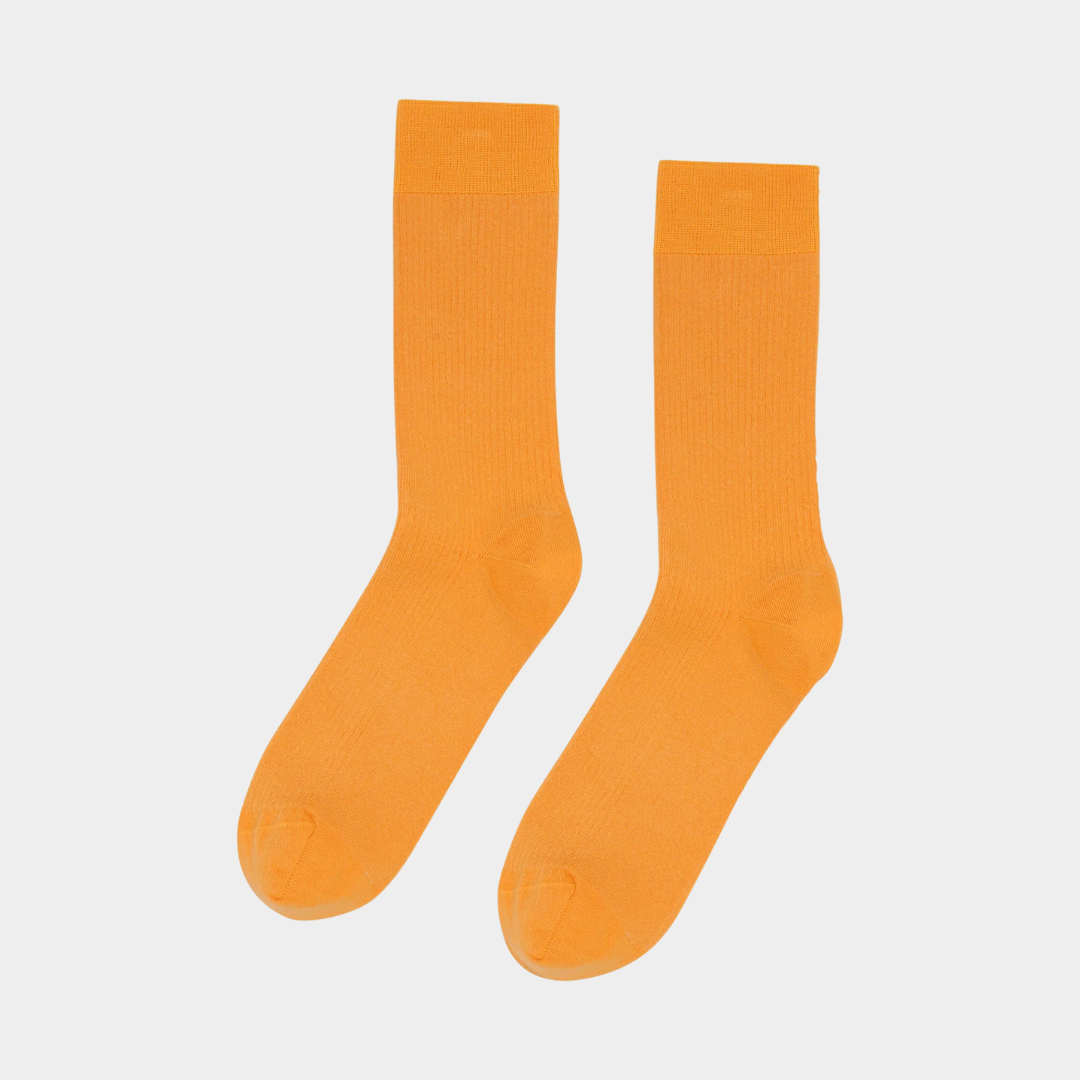 Classic Organic Sock Sunny Orange