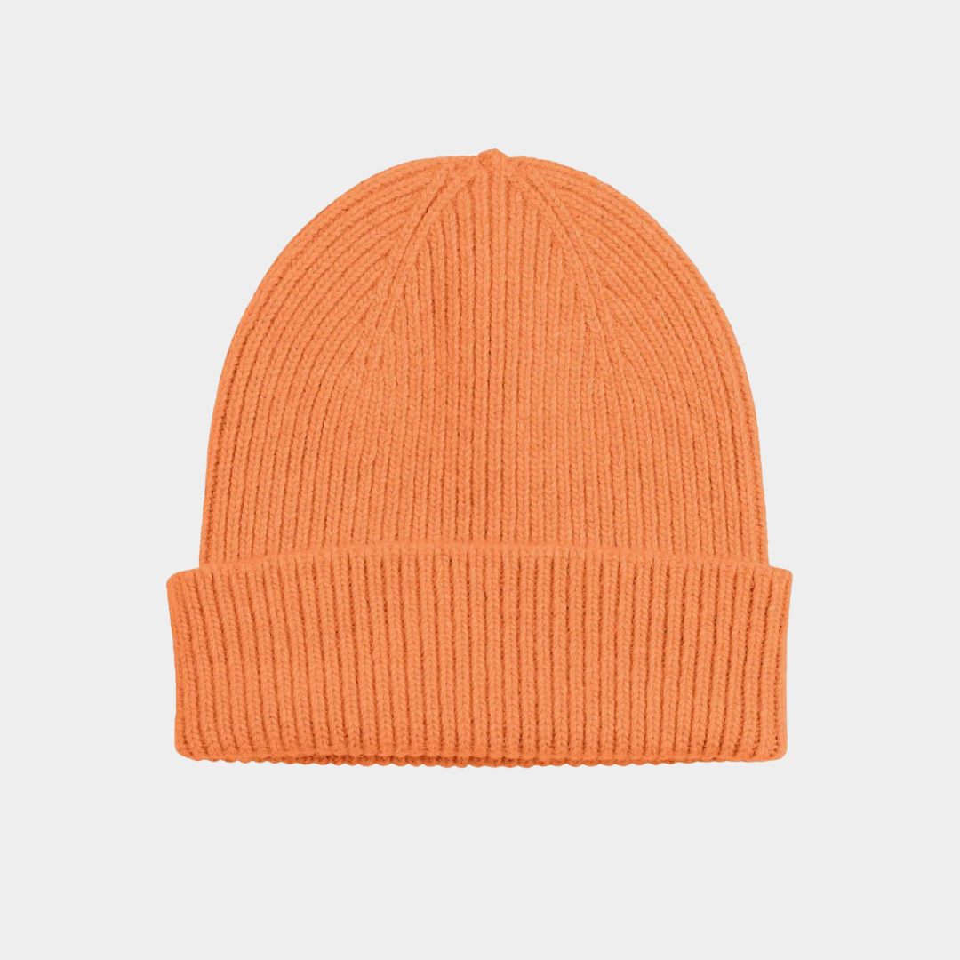 Merino Wool Beanie Sandstone Orange