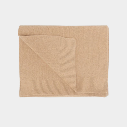 Merino Wool Scarf Honey Beige