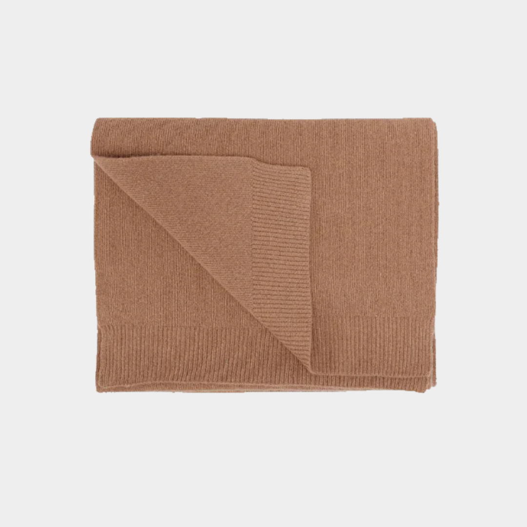 Merino Wool Scarf Sahara Caramel