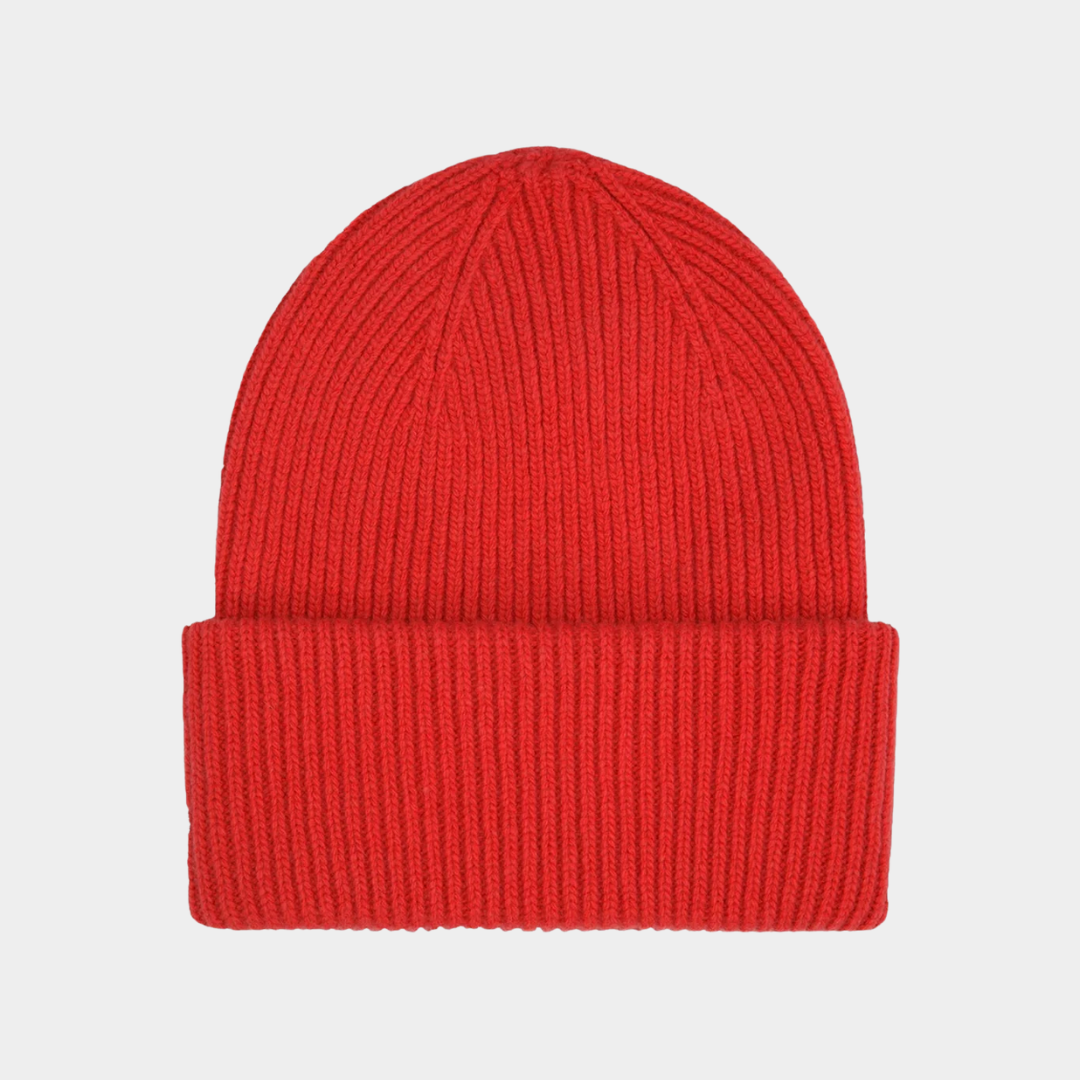 Merino Wool Hat Scarlet Red