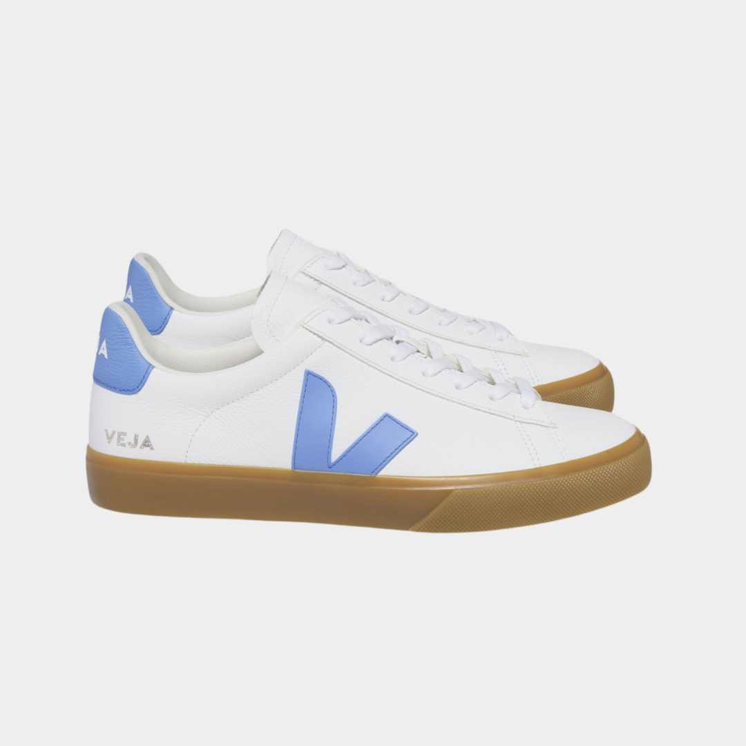 VEJA CAMPO CHROMEFREE LEATHER WHITE AQUA NATURAL