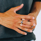 Blue Calda Ring (Sterling Silver)