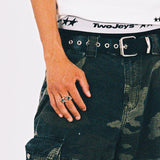 Green Two Stone Ring