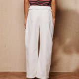 Dappled Denim Trimmed Jeans