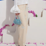 Almond Embellished Jeans