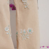 Almond Embellished Jeans
