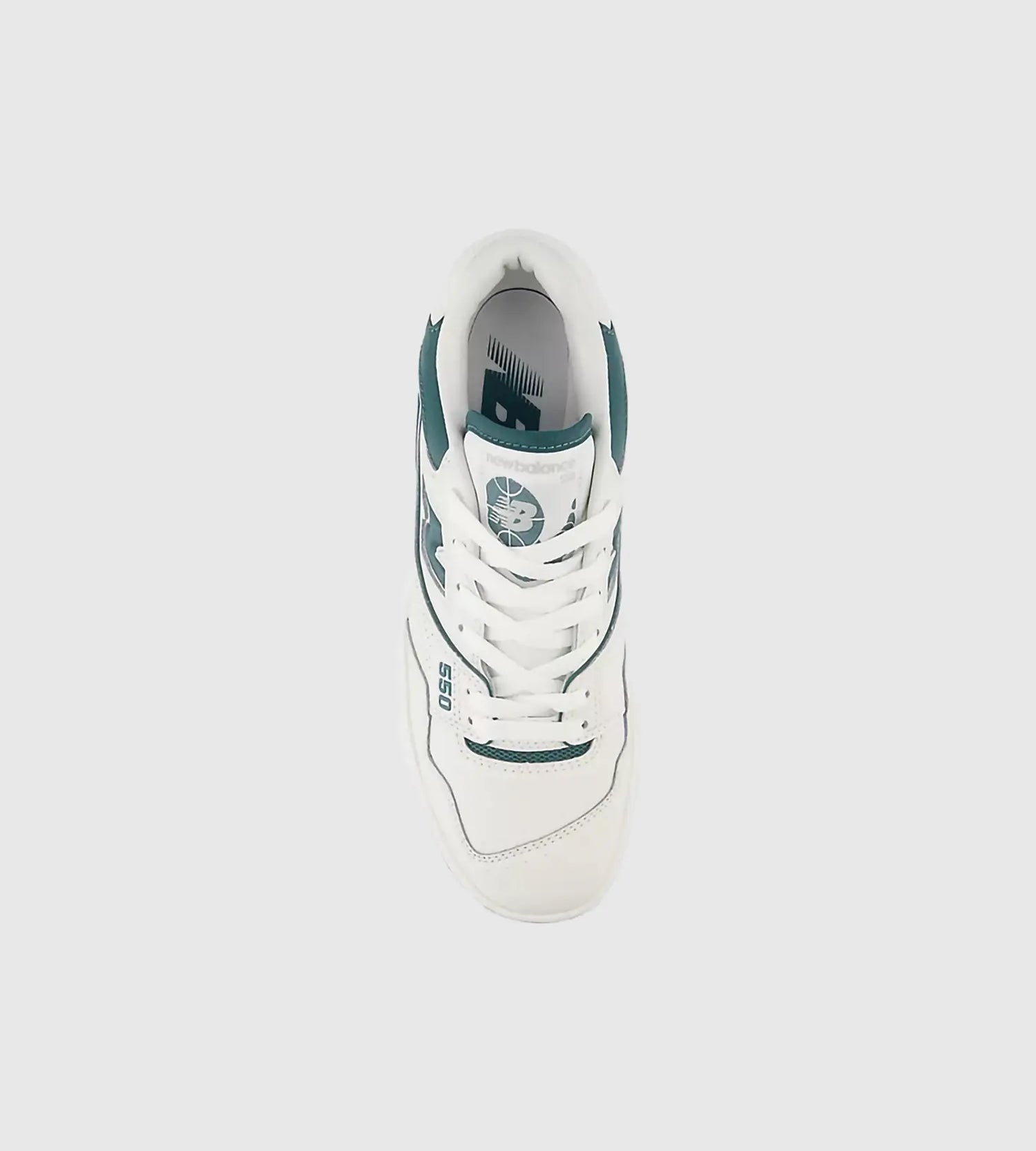 New Balance Women's 550 Grey/Green Leather