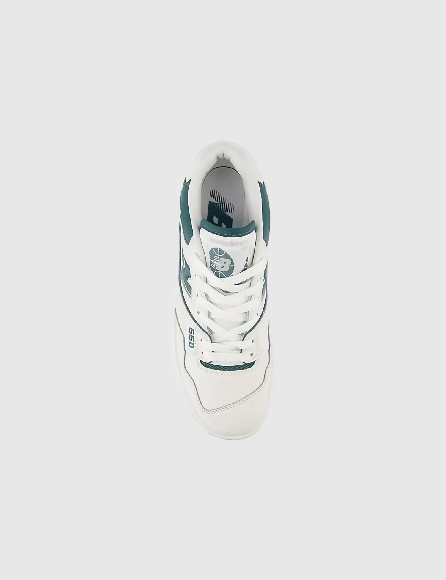 New Balance Women's 550 Grey/Green Leather