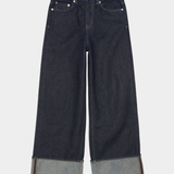 W' Bonnie Pant Blue Rinsed