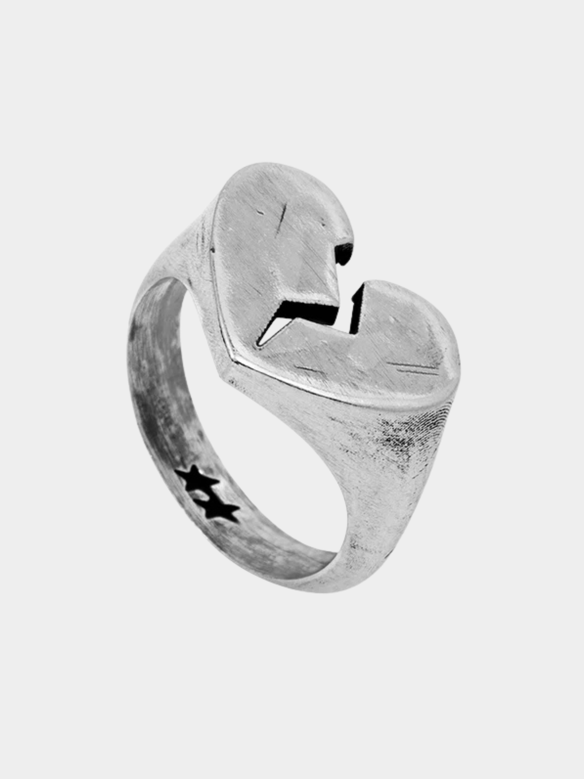 Broken Heart Ring (Sterling Silver)