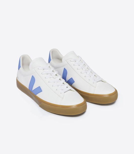 VEJA CAMPO CHROMEFREE LEATHER WHITE AQUA NATURAL