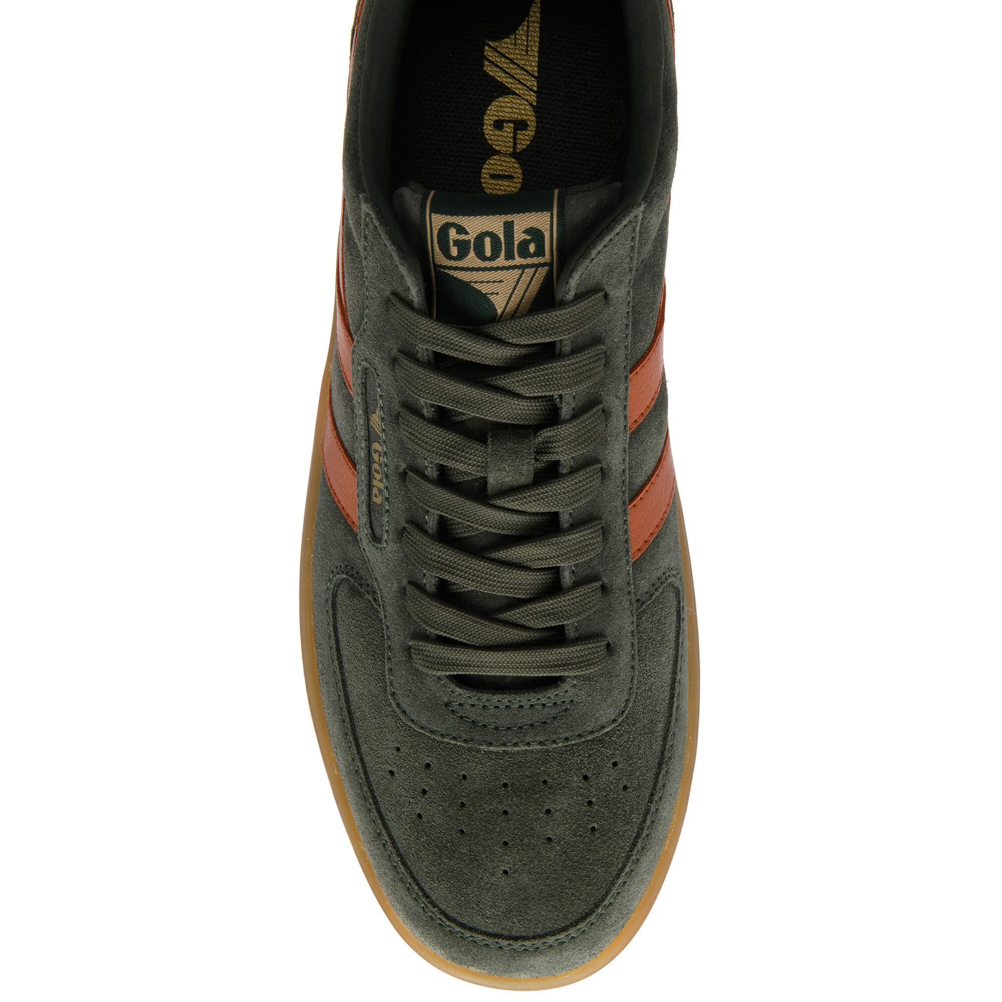 Hawk Suede '86 Dark Khaki/Moody Orange/Gum
