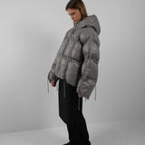 Paris Puffer Jacket Light Grey