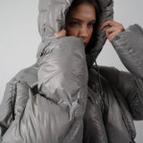 Paris Puffer Jacket Light Grey