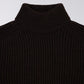 EDWIN RONI HIGH COLLAR SWEATER DARK BROWN