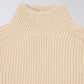 EDWIN RONI HIGH COLLAR SWEATER BEIGE