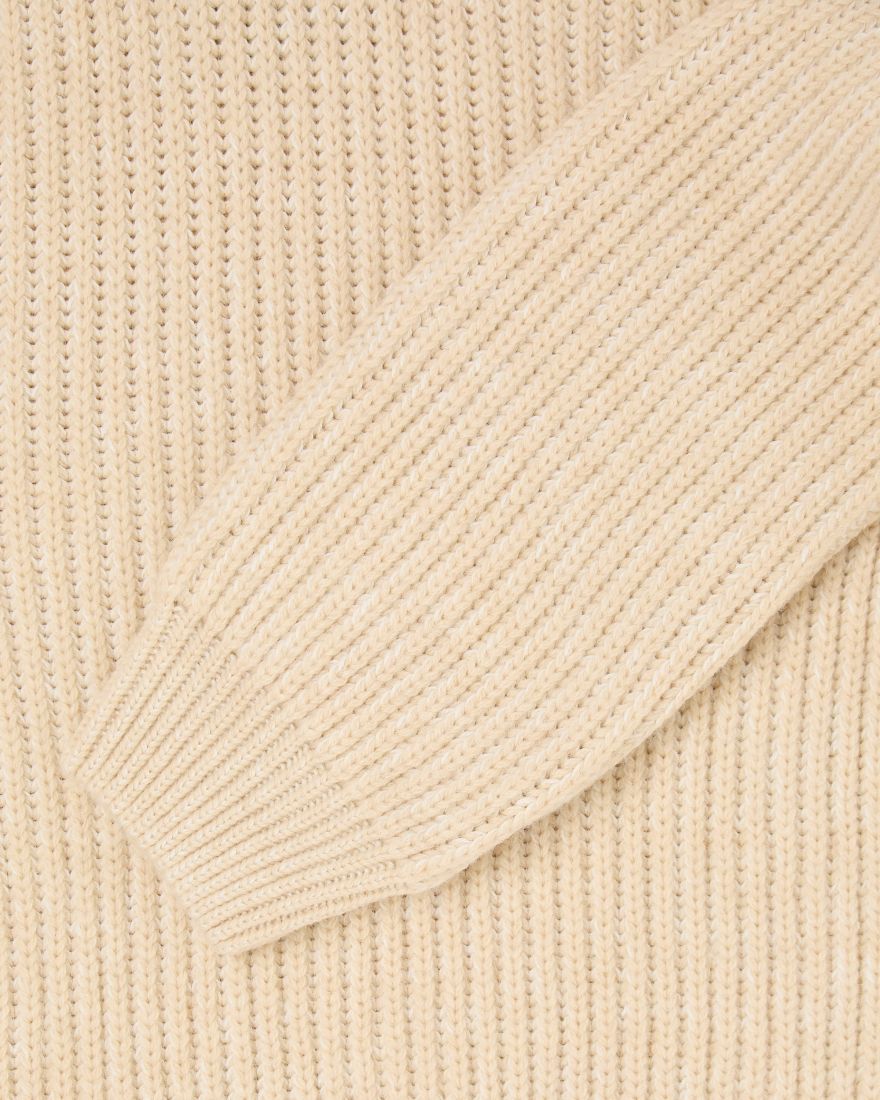 EDWIN RONI HIGH COLLAR SWEATER BEIGE