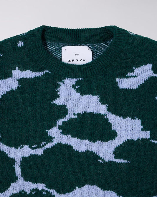 MEGZTINIS EDWIN W' GILL SWEATER LIGHT BLUE/GREEN