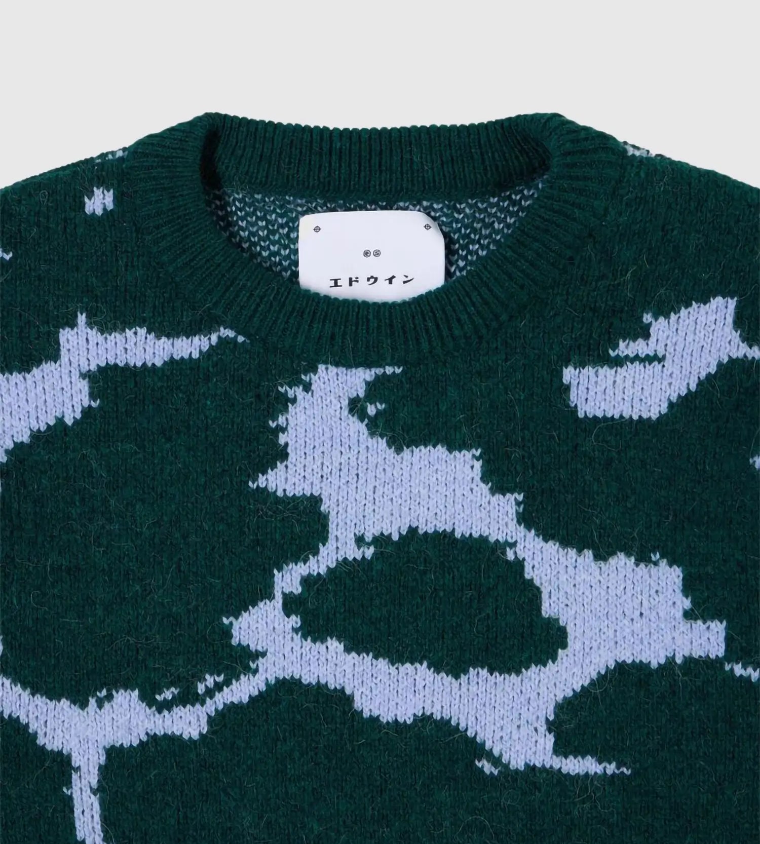 MEGZTINIS EDWIN W' GILL SWEATER LIGHT BLUE/GREEN