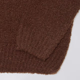 Dun Textured Sweater Rum Raisin