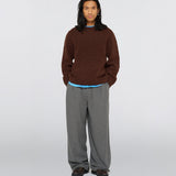 Dun Textured Sweater Rum Raisin