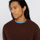 Dun Textured Sweater Rum Raisin