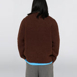 Dun Textured Sweater Rum Raisin