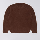 Dun Textured Sweater Rum Raisin