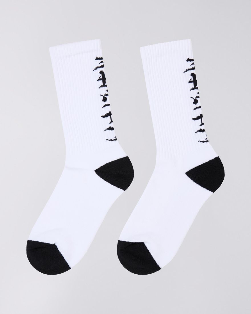 EDWIN GOTHIC SOCKS WHITE