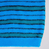 Striped Hairy Sweater Aqua