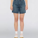W' Cleo Shorts Blue Diopside wash