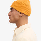 Merino Wool Beanie Burned Yellow