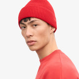 Merino Wool Beanie Scarlet Red