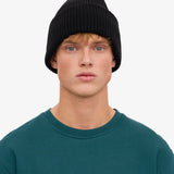 Merino Wool Hat Deep Black