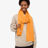 Merino Wool Scarf Burned Yellow
