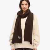 Merino Wool Scarf Coffee Brown