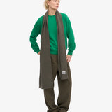 Merino Wool Scarf Dusty Olive