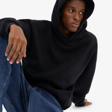 Organic Oversized Hoodie Deep Black