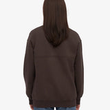 Organic Quarter Zip Coffee Brown