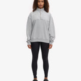 Organic Quarter Zip Faded Grey