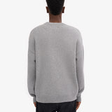 Oversized Merino Wool Crew Heather Grey