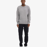 Oversized Merino Wool Crew Heather Grey