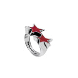Red Enameled Single Ring