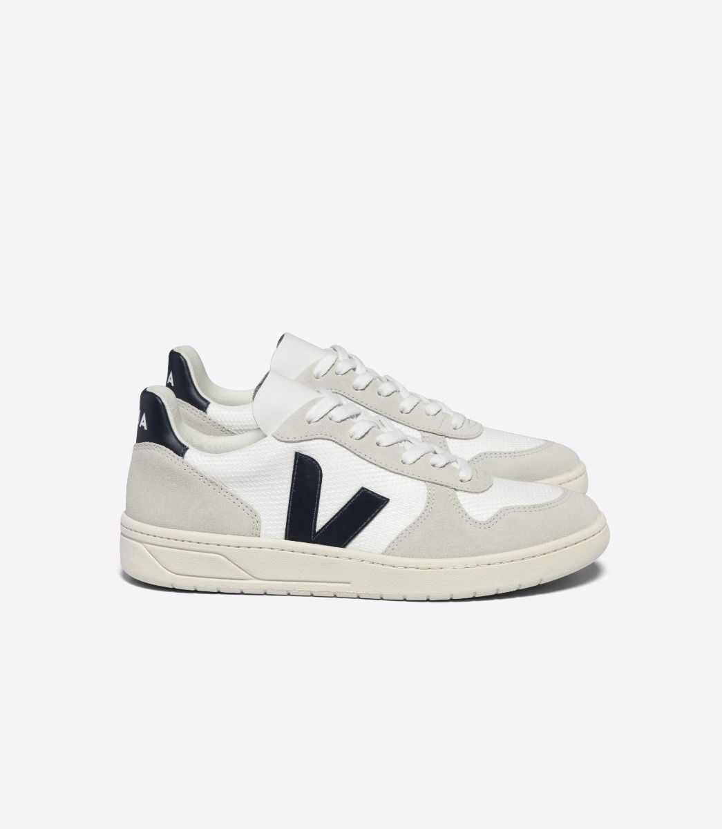 VEJA V-10 CWL WHITE BLACK