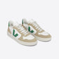 VEJA V-10 CHROMEFREE LEATHER WHITE EMERAUDE SAHARA