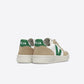 VEJA V-10 CHROMEFREE LEATHER WHITE EMERAUDE SAHARA