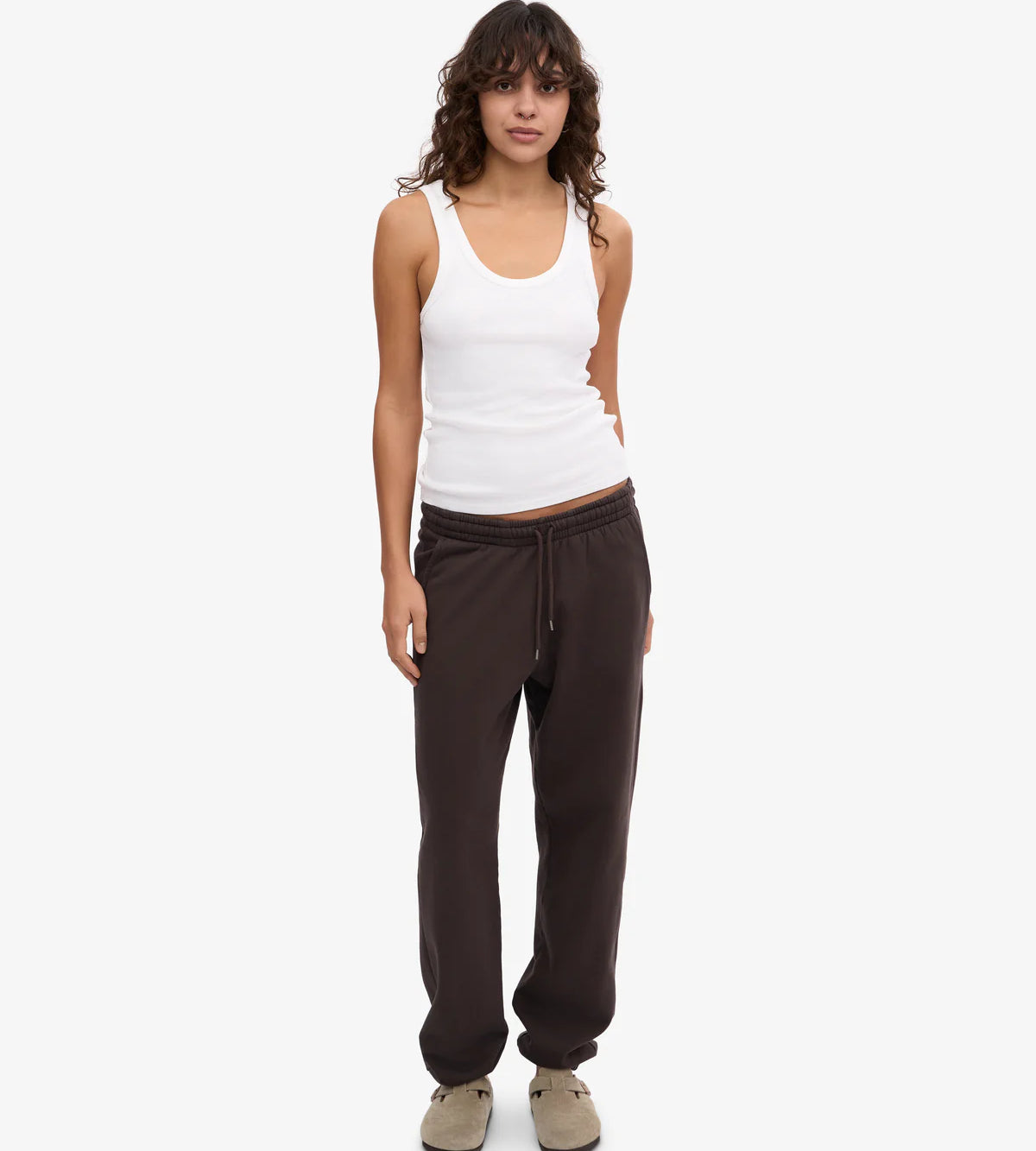 Rib Tank Top Optical White