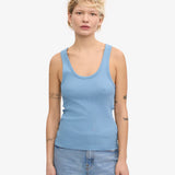 Rib Tank Top Seaside Blue
