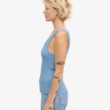 Rib Tank Top Seaside Blue